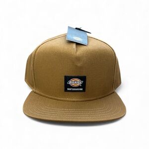 Dickies Skateboarding Mid Pro Cap Brown Duck Adjustable Hat NEW